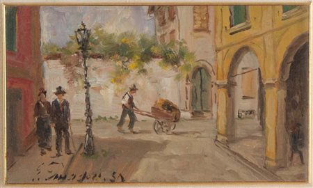 Giuliano Amadori (Bologna, 1883 - 1972), “Vecchia cara Bologna”, 1950.