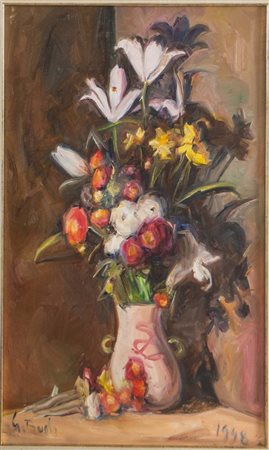 Guido Bugli (Bologna 1912 – 2003), “Vaso di fiori”, 1998.