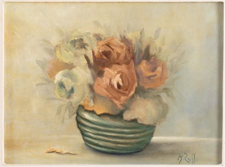 Renato Zuffi (Bologna 1928), “Vaso di fiori”.