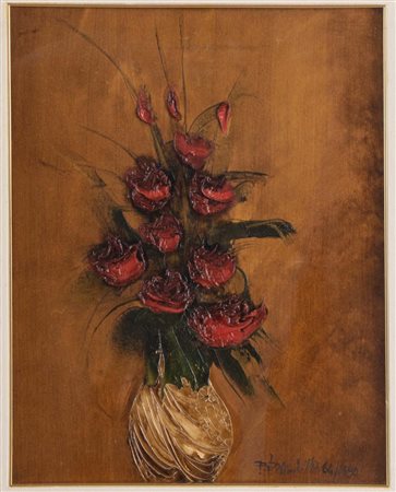 Paolo Brambilla (Casalecchio 1936), “Fiori”, 1980.