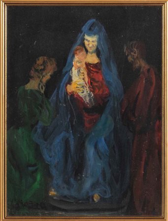 Nino Corrado Corazza (Bologna 1897 – 1975), “Sacra Famiglia”.