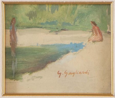 Giuseppe Gagliardi (Bologna 1902 – 2005), “Donne al bagno”.