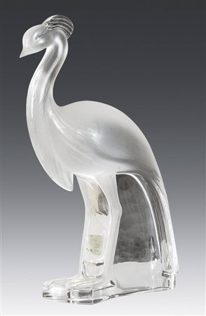 LALIQUE FRANCE<BR>"Pavoncella in cristallo" anni '60