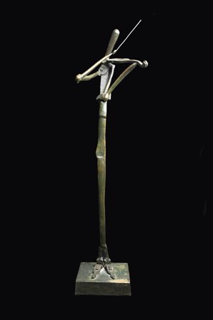 QUINTO AIROLA<BR>Mathi 1946<BR>"Suonatore di violino" 2002