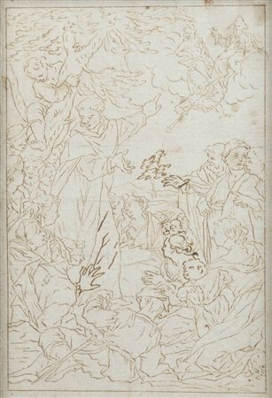 JOHAN ROSS<BR>Svezia 1695 1773<BR>"Soggetto religioso"