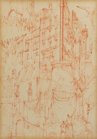 EUGENE BERMAN<BR>San Pietroburgo (Russia) 1899 - 1972 Roma<BR>"Senza titolo"