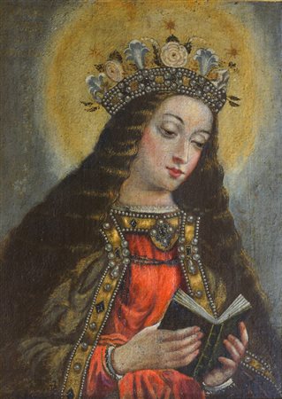 PITTORE ANONIMO DEL XVII SECOLO<BR>"Vergine incoronata"