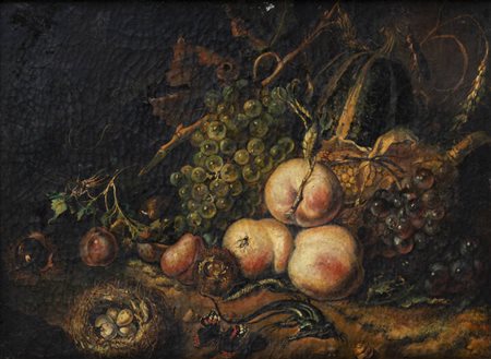 PITTORE ANONIMO DEL XIX SECOLO<BR>"Natura morta"