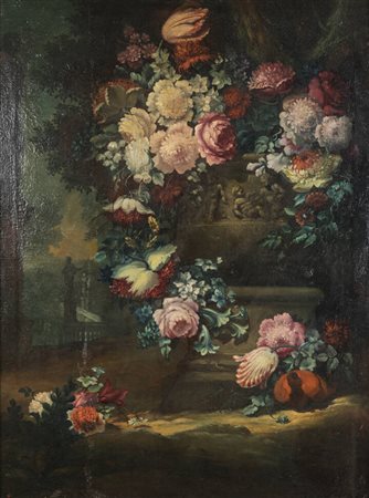 PITTORE ANONIMO DEL XX SECOLO<BR>"Composizione di fiori"