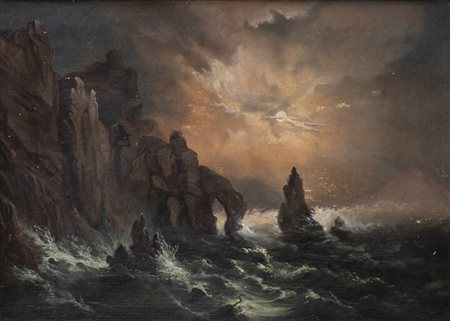 FRANCESCO GAMBA<BR>Torino 1818 - 1887<BR>"Tempesta"