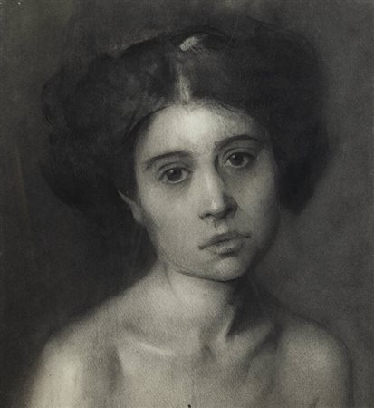 PITTORE ANONIMO<BR>"Ritratto di fanciulla"