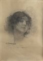 ARTURO STAGLIANO<BR>Cuglionesi (CB) 1867 - 1936 Torino<BR>"Ritratto di donna"