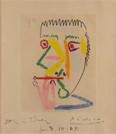 Pablo Picasso, Fumeur à la cigarette rouge, 1964