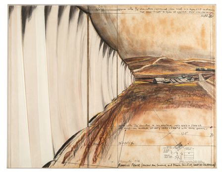 Christo, Running Fence (Project for Sonoma and Marine County, State of California), 1976