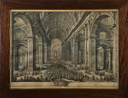 VASI GIUSEPPE Piazza San Pietro e interno della Basilica. (N.2 OPERE)....
