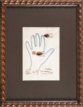 MESENS EDOUARD LEON THEOD. (1903 - 1971) Senza titolo. 1964. Tecnica mista e...