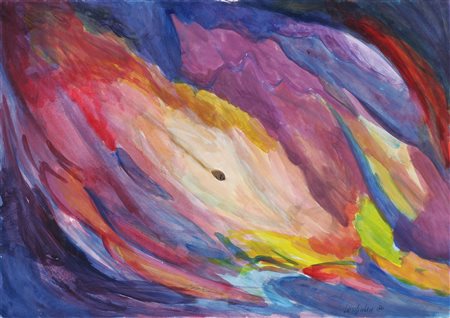 LO GIUDICE MARCELLO (n. 1955) Senza titolo. 1980. Tecnica mista su carta. Cm...