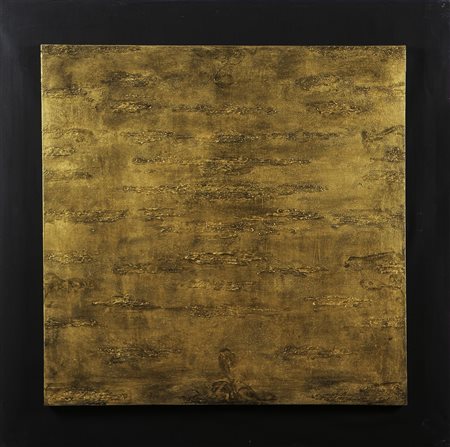 RAPETTI ALFREDO Oro nero. acrilico su doppia tela. Cm 100,00 x 100,00....