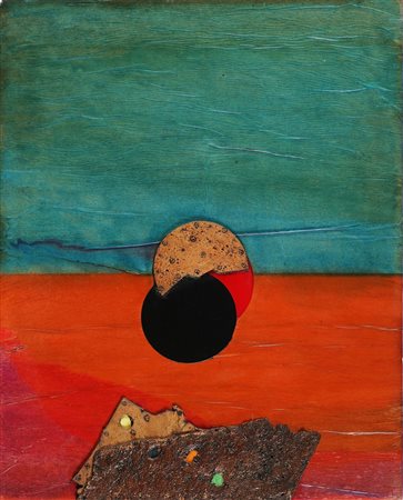 CRIPPA ROBERTO (1921 - 1972) Sughero. Tecnica mista su tavola. Cm 63,00 x...