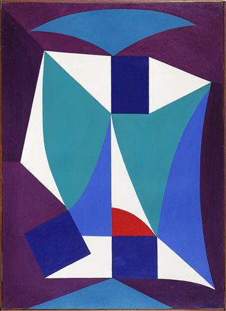 MAZZON GALLIANO (1896 - 1978) Fantasia magia n.5. 1965. Olio su tela . Cm...