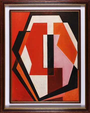 RADICE MARIO (1898 - 1987) Ritratto segreto. Anfora (R.S.ANF). 1967. Olio su...