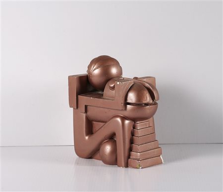 ADAMI FRANCO (n. 1933) Il giudizio del minotauro. Gesso. Cm 22,00 x 27,00 x...