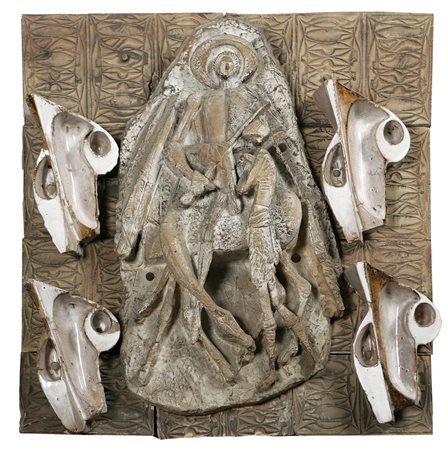 BIANCINI ANGELO (1911 - 1988) S.Martino . Terracotta. Cm 83,00 x 85,00 x...