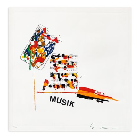 MARIO SCHIFANO (1934-1998) - Musik, 1988/1989