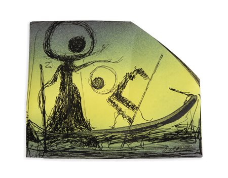 ENRICO DELLA TORRE (1931) - Senza Titolo (Naviganti)