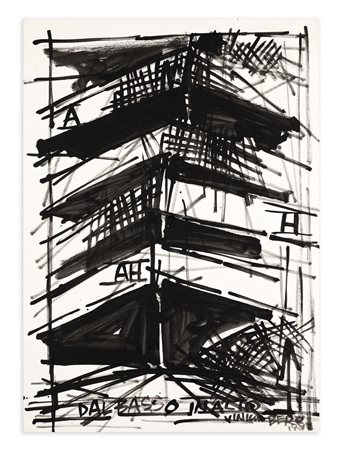 VINICIO BERTI (1921-1991) - Dal basso in alto, 1980