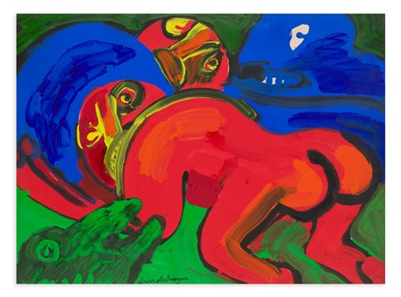 BENGT LINDSTRÖM (1925-2008) - Personnages accroupis, 1973 circa 