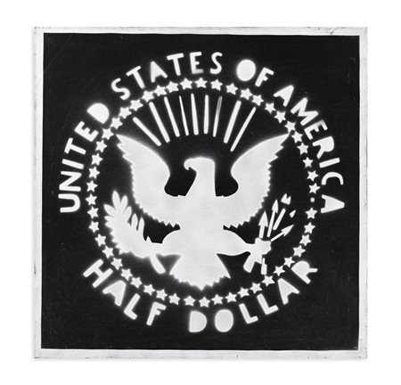 FRANCO ANGELI (1935-1988) - Half Dollar (Antipittura), anni '80