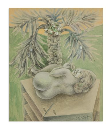 ERCOLE PIGNATELLI (1935) - Nudo con palma, 1973