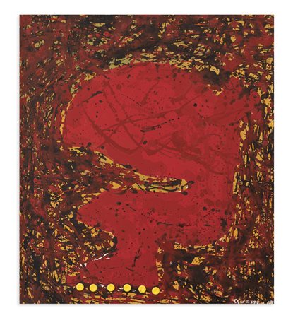 COSTANTINO GUENZI (1926-1989) - Rosso e nero, 1967