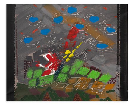 GASTONE BIGGI (1925-2014) - Village fou, 2005