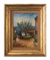 OTTONE ROSAI (1895-1957) - Paese (Paesaggio con albero), 1935