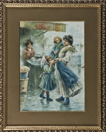 Ireneo Ferini, Al mercato, 1930/40ca