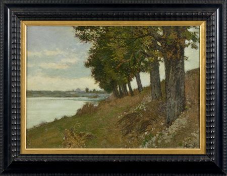 Carlo Passigli, Tramonto sull'Arno, 1935