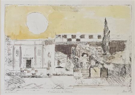 Bruno Saetti “L’accademia di Venezia” 1980