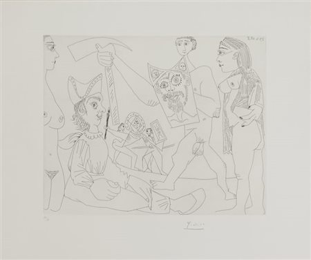 Pablo Picasso “Senza titolo” 1968