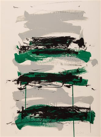Joan Mitchell, Champs (grey, black and green)