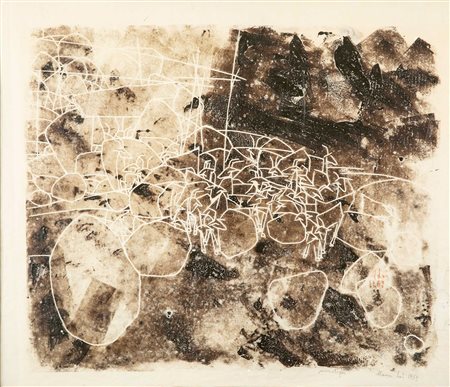 Maria Lai, Senza titolo (Monotipo), 1969