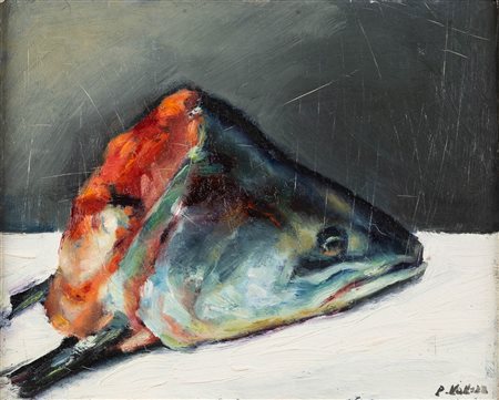 Paolo Vallorz, Testa di salmone, 1990