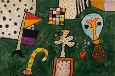 Alan Davie, Flag walk n. 2, 1972