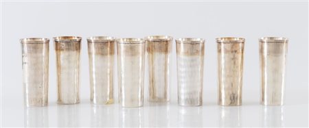BRANDIMARTE, Firenze, dal 1968. Lotto composto da otto bicchieri in argento...