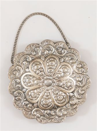 Turchia, 1923 - 1939. Specchio nuziale in argento 900. Reca punzoni: 900 e...