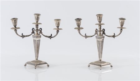 CASTAUDI & GAUTERO di EMANUELLI & PASTORE, Vercelli, XX secolo. Coppia di...