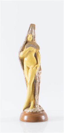 PIETRO MELANDRI (Faenza 1885 - 1976) attr. "Figura di Andalusa". Scultura in...