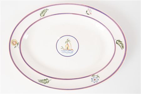 GIO PONTI per RICHARD GINORI Vassoio, dalla serie Marina, San Cristoforo,...