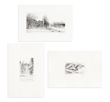 MATTEO MASSAGRANDE (1959) - Lotto unico composto da 3 opere grafiche
